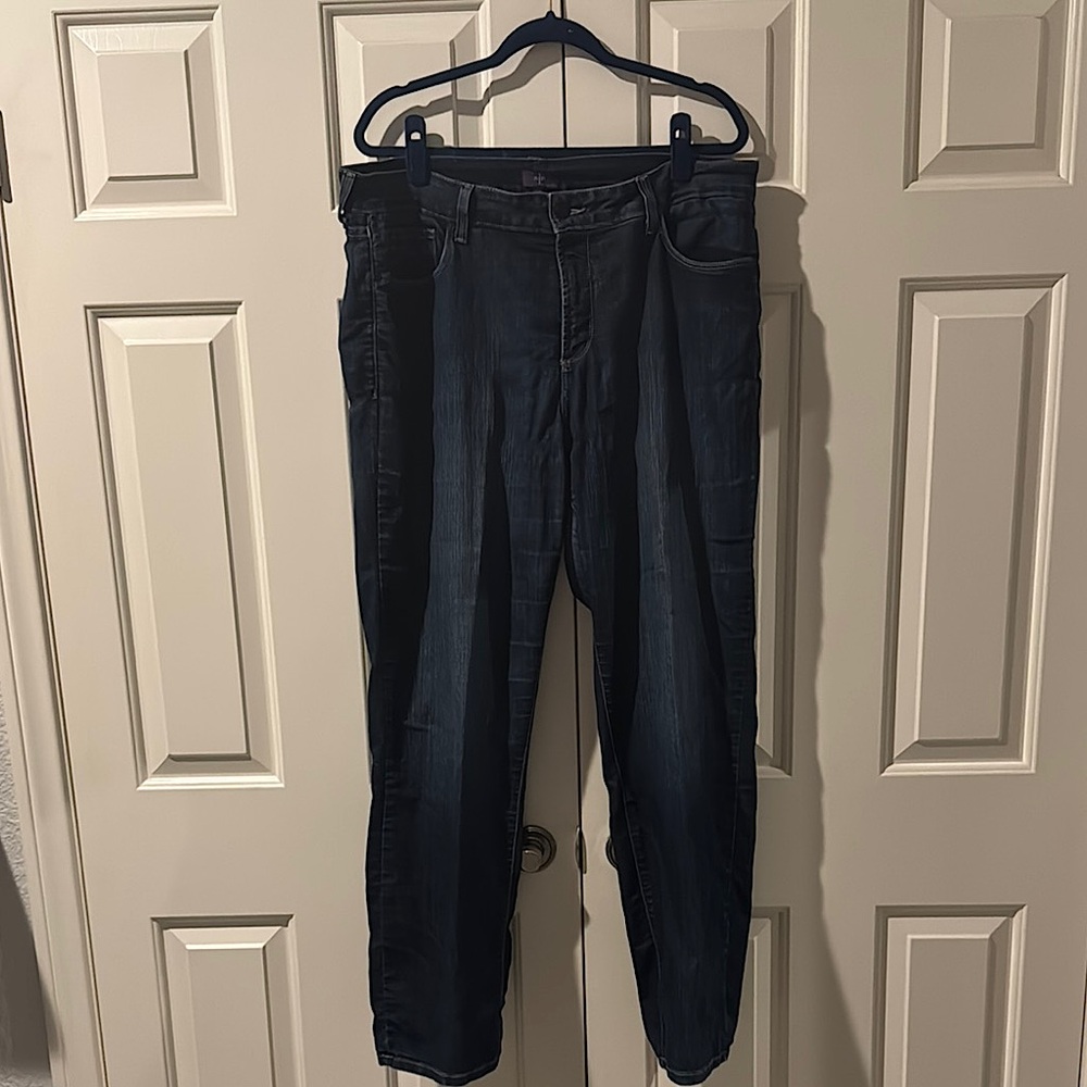 NYDJ Blue Straight Jeans Classic Fit